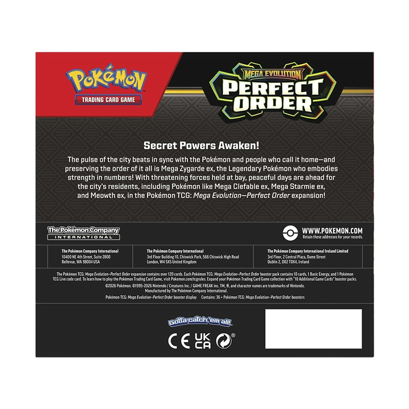 Pokémon TCG:Mega Evolution - Perfect Order Booster Display