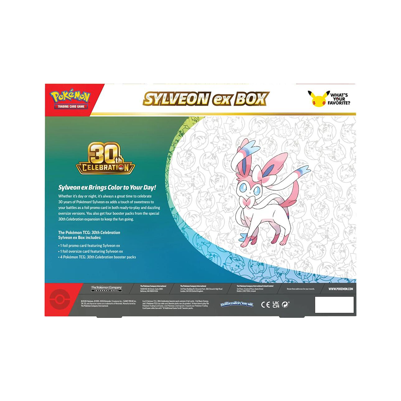 Pokémon TCG: 30th Celebration Pokémon ex Box