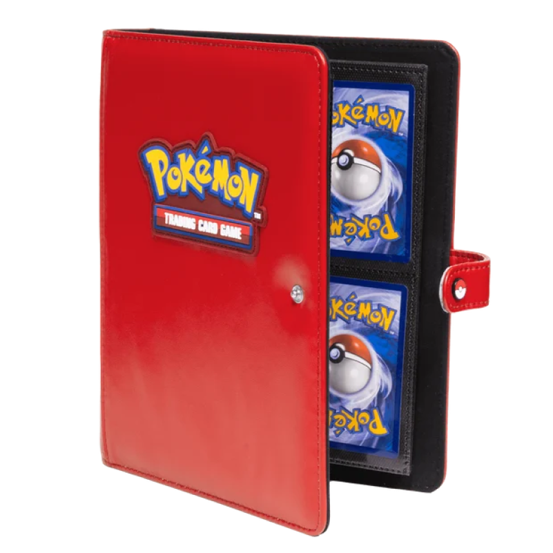 Ultra PRO Premium Red 4-Pocket Snap Binder for Pokémon