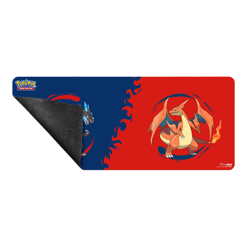 Ultra PRO Mega Charizard X and Mega Charizard Y 6ft Table Playmat for Pokémon