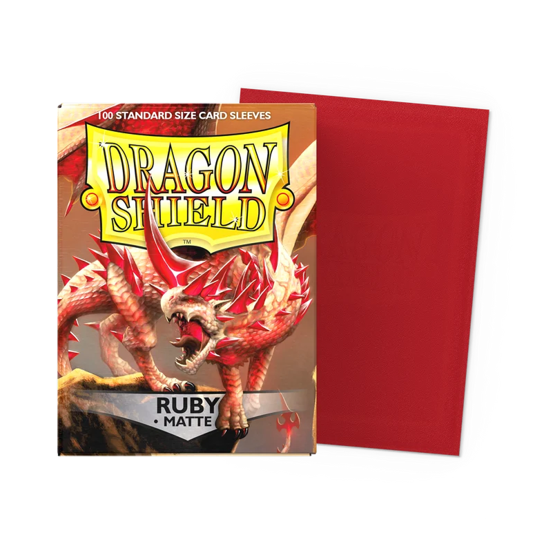 Dragon Shield Ruby-Matte Sleeves