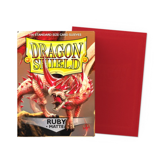 Dragon Shield Ruby-Matte Sleeves