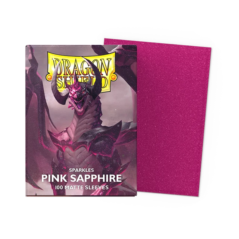 Dragon Shield Pink Sapphire Matte Sparkles Sleeves