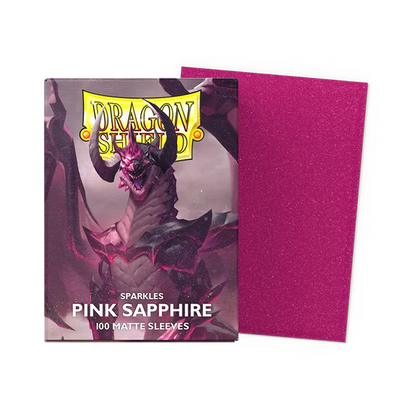 Dragon Shield Pink Sapphire Matte Sparkles Sleeves