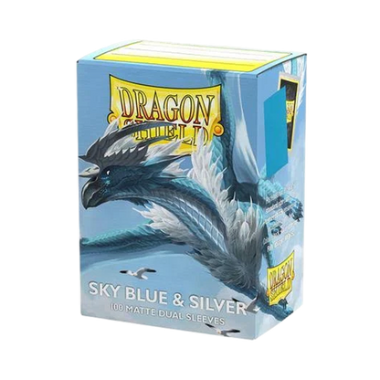 Dragon Shield: Sky Blue & Silver - Matte Dual Sleeves