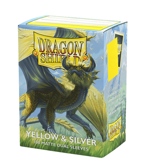 Dragon Shield: Yellow & Silver - Matte Dual Sleeves