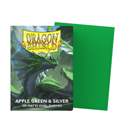 Dragon Shield: Apple Green & Silver - Matte Dual Sleeves