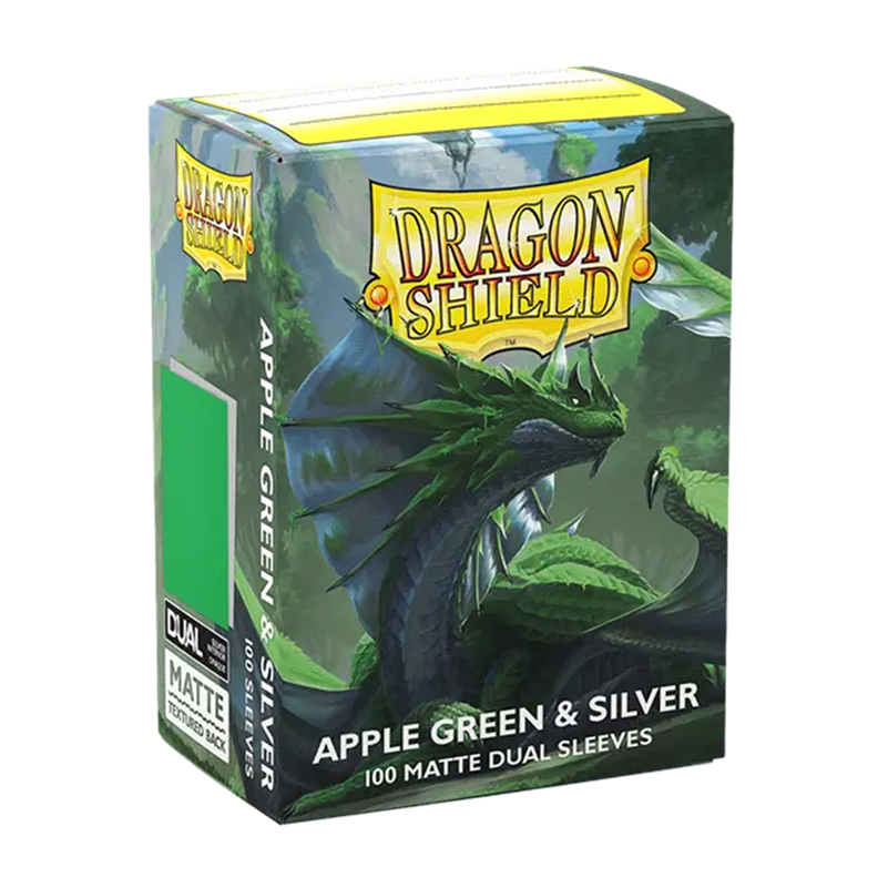 Dragon Shield: Apple Green & Silver - Matte Dual Sleeves