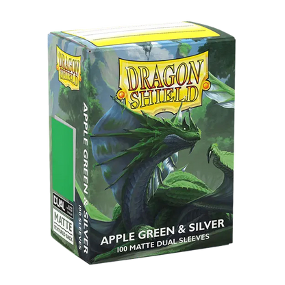 Dragon Shield: Apple Green & Silver - Matte Dual Sleeves
