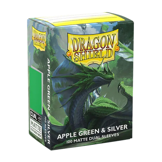 Dragon Shield: Apple Green & Silver - Matte Dual Sleeves