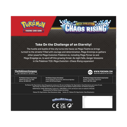Pokémon TCG: Mega Evolution-Chaos Rising Booster Display