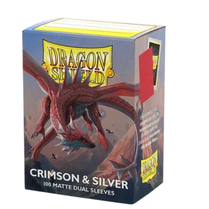 Dragon Shield: Crimson & Silver - Matte Dual Sleeves