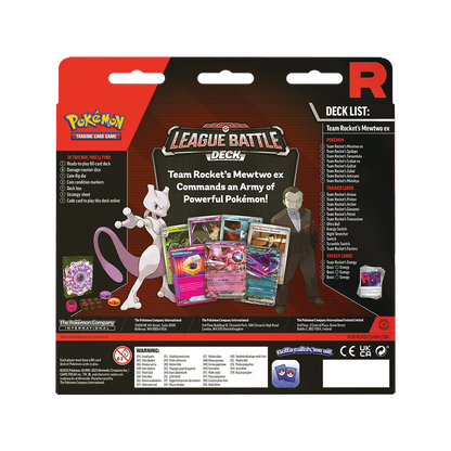 Pokémon TCG: Team Rocket’s Mewtwo ex League Battle Deck