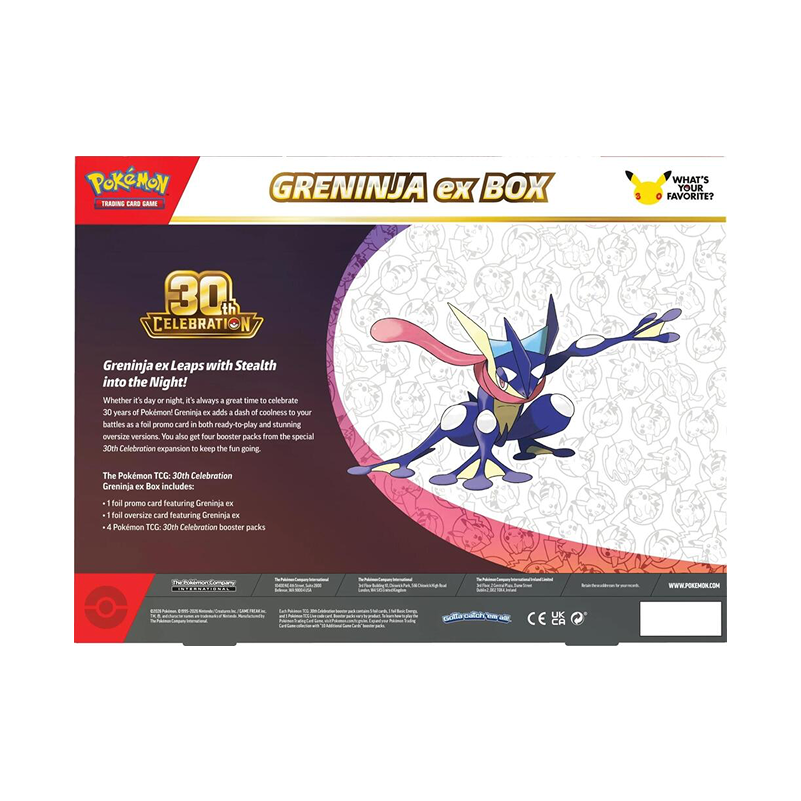 Pokémon TCG: 30th Celebration Pokémon ex Box