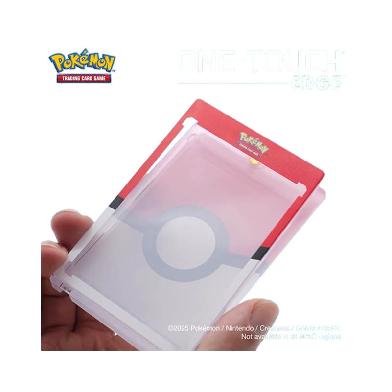 Ultra PRO Single 35pt ONE-TOUCH® Edge - Poké Ball Printed Magnetic Card Holder for Pokémon