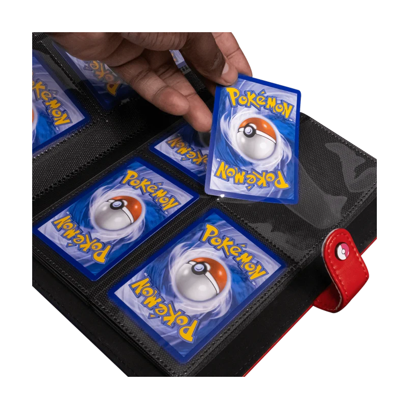 Ultra PRO Premium Red 4-Pocket Snap Binder for Pokémon