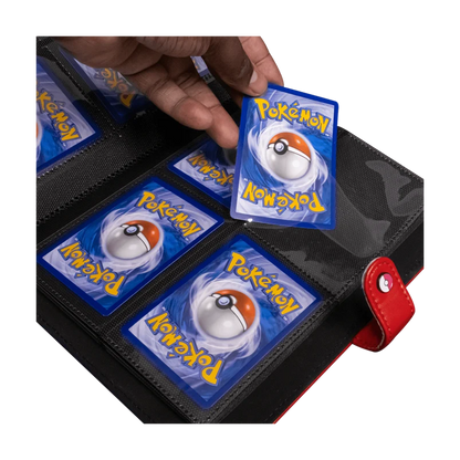 Ultra PRO Premium Red 4-Pocket Snap Binder for Pokémon