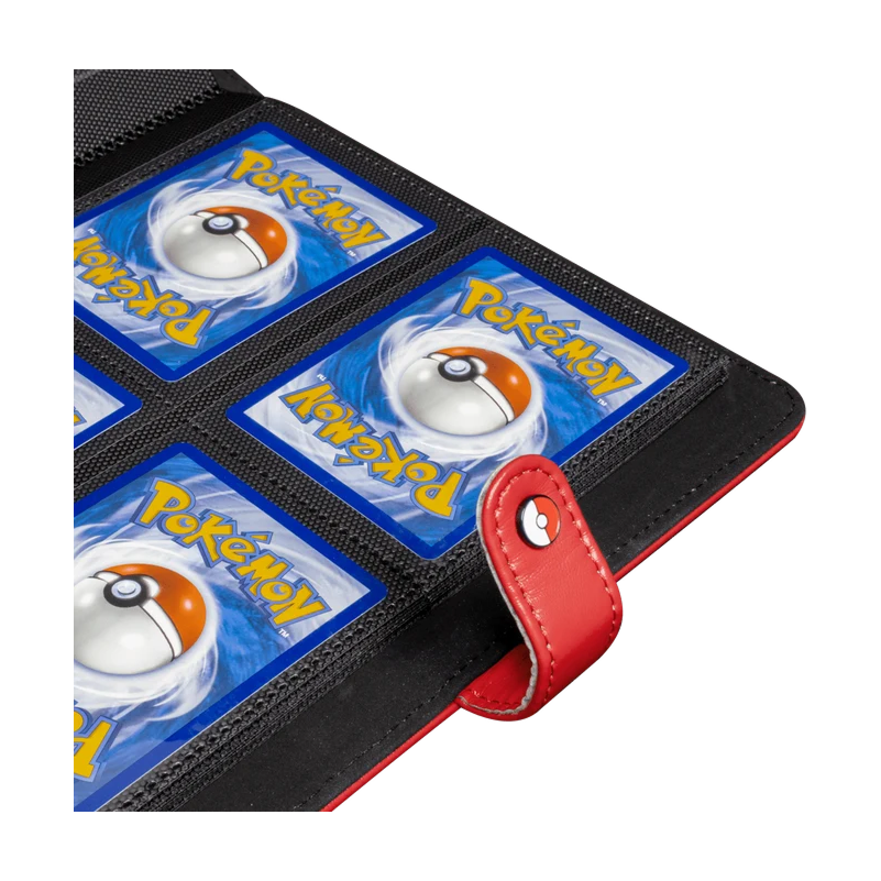 Ultra PRO Premium Red 4-Pocket Snap Binder for Pokémon