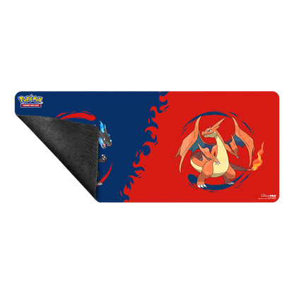 Ultra PRO Mega Charizard X and Mega Charizard Y 6ft Table Playmat for Pokémon