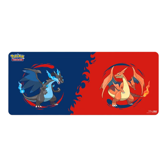 Ultra PRO Mega Charizard X and Mega Charizard Y 6ft Table Playmat for Pokémon