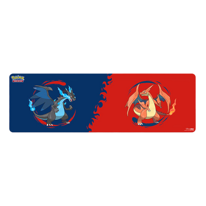 Ultra PRO Mega Charizard X and Mega Charizard Y 8ft Table Playmat for Pokémon