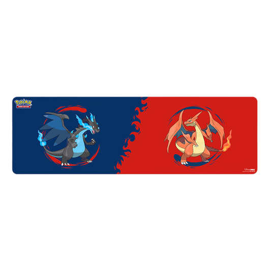 Ultra PRO Mega Charizard X and Mega Charizard Y 8ft Table Playmat for Pokémon